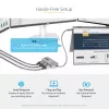 StarTech.com 3 prievadų USB-C kelių monitorių adapteris, USB Type-C į 3x DisplayPort 1.4 MST šakotuvas, trigubas 4K 60Hz DP nešiojamojo kompiuterio ekrano plėtiklis / skirstytuvas, HDR, itin ilgas įmontuotas kabelis – tik Windows