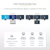 StarTech.com 3 prievadų USB-C kelių monitorių adapteris, USB Type-C į 3x DisplayPort 1.4 MST šakotuvas, trigubas 4K 60Hz DP nešiojamojo kompiuterio ekrano plėtiklis / skirstytuvas, HDR, itin ilgas įmontuotas kabelis – tik Windows