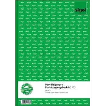 Užrašų knygelė Sigel PG415 A4 50 lapų žalia balta