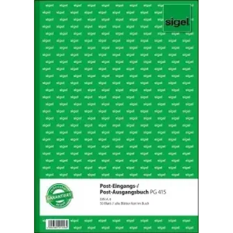 Užrašų knygelė Sigel PG415 A4 50 lapų žalia balta