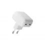 Sieninis įkroviklis d bramante re-charge Pro EU plokščias 2×USB-C 20W baltas (vidaus)
