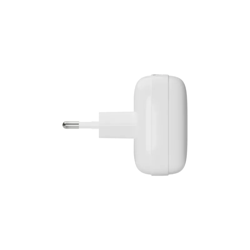 Sieninis įkroviklis d bramante re-charge Pro EU plokščias 2×USB-C 20W baltas (vidaus)
