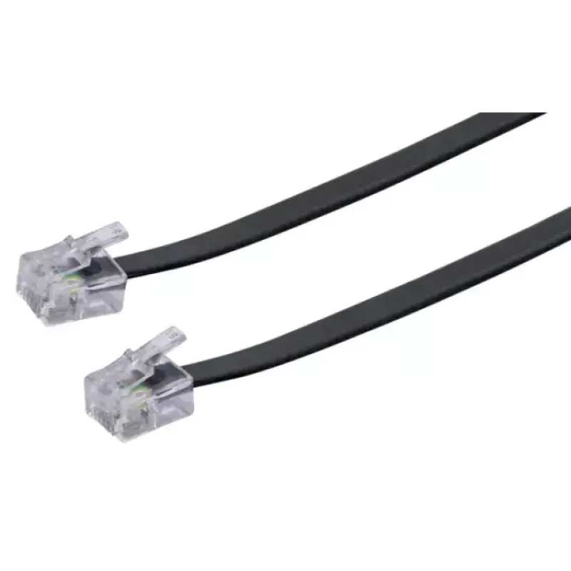 Tinklo kabelis Schwaiger 6,0 m RJ-11 – RJ-11 6 m juodas