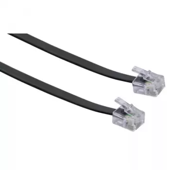 Tinklo kabelis Schwaiger 6,0 m RJ-11 – RJ-11 6 m juodas