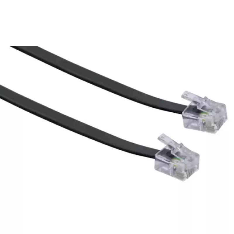 Tinklo kabelis Schwaiger 6,0 m RJ-11 – RJ-11 6 m juodas
