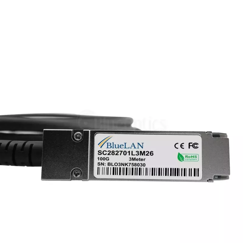 Direct Attach kabelis BlueOptics QSFP28 to 4×SFP28, 10G lanes, 5 m, male-to-male
