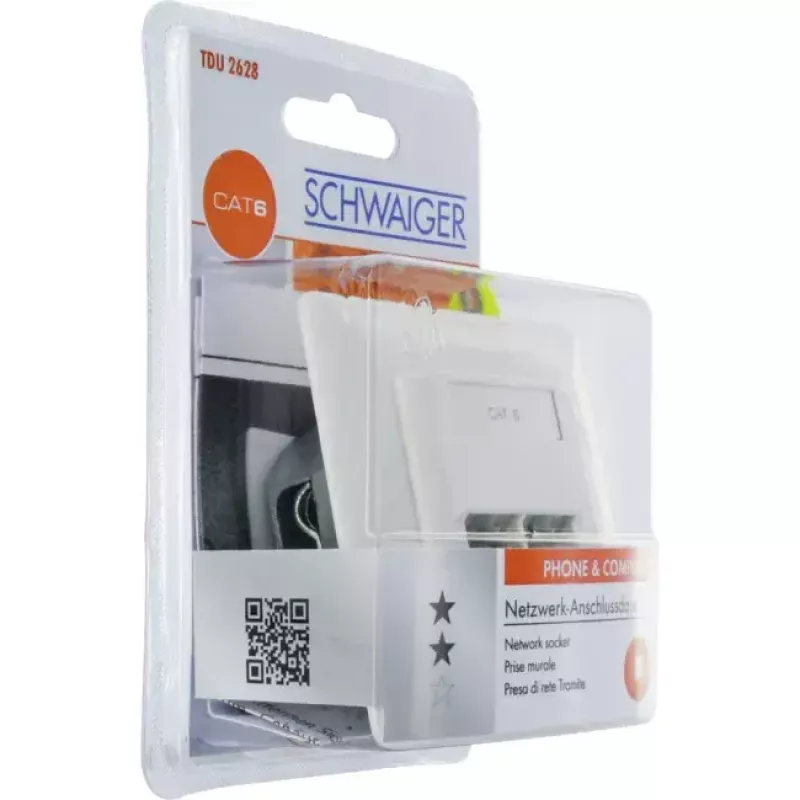 Socket outlet RJ-45 Schwaiger TDU2628532