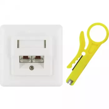 Socket outlet RJ-45 Schwaiger TDU2628532