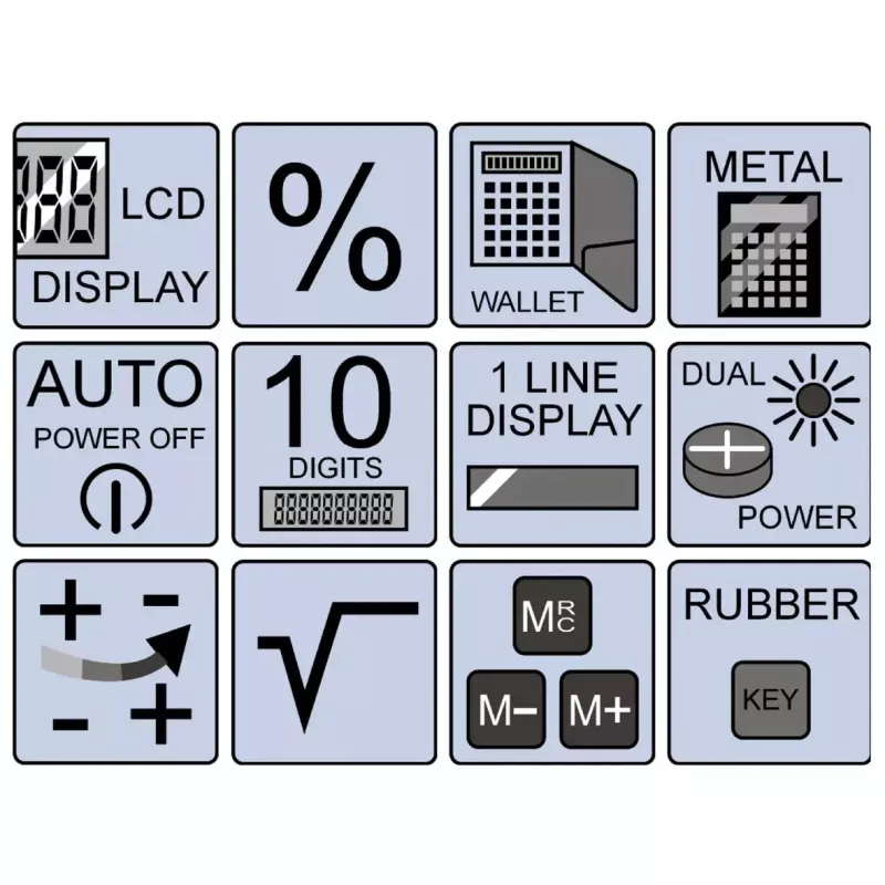 Pagrindinis skaičiuotuvas Olympia LCD 1110 kišeninis raudonas