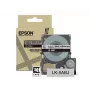 Epson matinė juosta – pilka/juoda 18 mm (8 m) – LK-5ABJ, juoda ant pilkos, LK, Rhino, LabelWorks LW-C410, LabelWorks LW-C610, 1,8 cm, 8 m