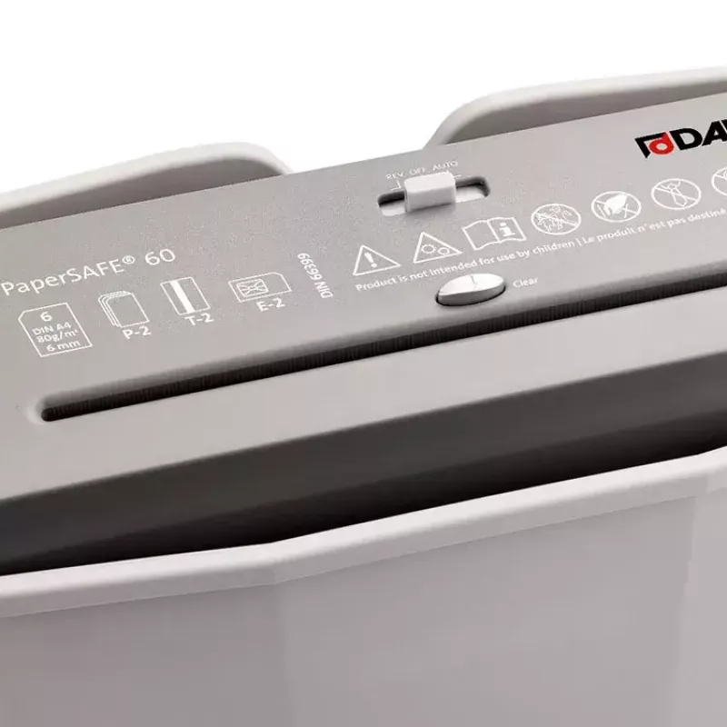 Popieriaus smulkintuvas Dahle PaperSAFE 60 juostelinis smulkinimas 70 dB 22 cm pilkas