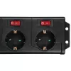 Hama 00137259 maitinimo ilgintuvas 1,4 m 6 kintamosios srovės lizdai (-ų) Vidaus Juodas
