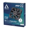 Ventiliatorius Arctic P8 plonas PWM PST 80 mm žemo profilio 38,23 m³/h Fluid Dynamic Bearing juodas