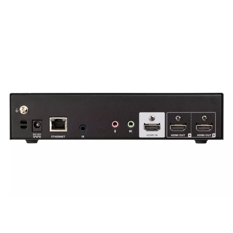 ATEN vientisas pristatymo perjungiklis su Quad V, HDMI, USB Type-A, metalinis, juodas, 60 Hz, 15 m