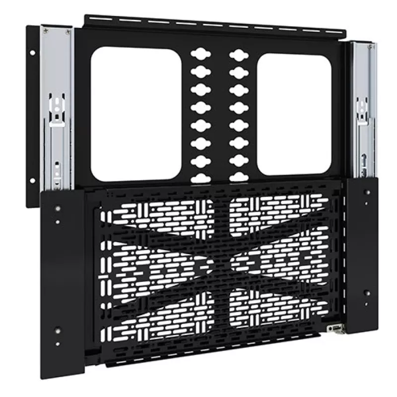 Chief Proximity Component Storage Slide-Lock Panel juoda 6.8 kg montavimas ant sienos