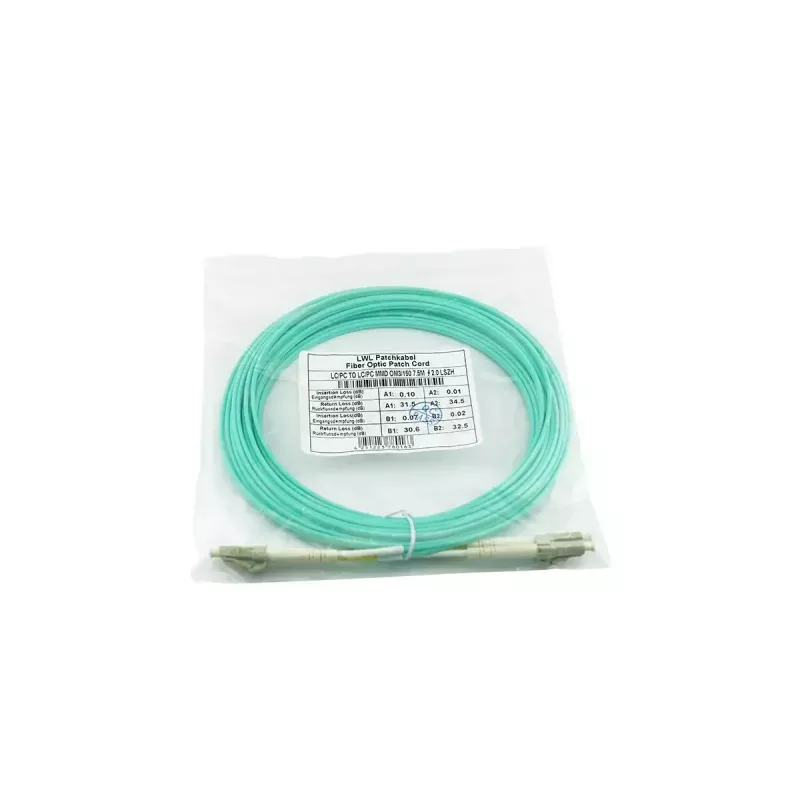 Skaidulinis optinis kabelis BlueOptics 00MN499 0,5 m LC Aqua OM3