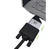 Techly IADAP USBC-VGAC USB grafikos adapteris 1920 x 1200 pikselių Juoda, Sidabrinė
