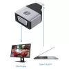 Techly IADAP USBC-VGAC USB grafikos adapteris 1920 x 1200 pikselių Juoda, Sidabrinė
