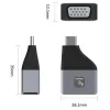 Techly IADAP USBC-VGAC USB grafikos adapteris 1920 x 1200 pikselių Juoda, Sidabrinė