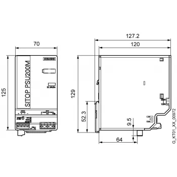 Siemens 6EP1333-3BA10 maitinimo adapteris / keitiklis Vidinis Daugiaspalvis