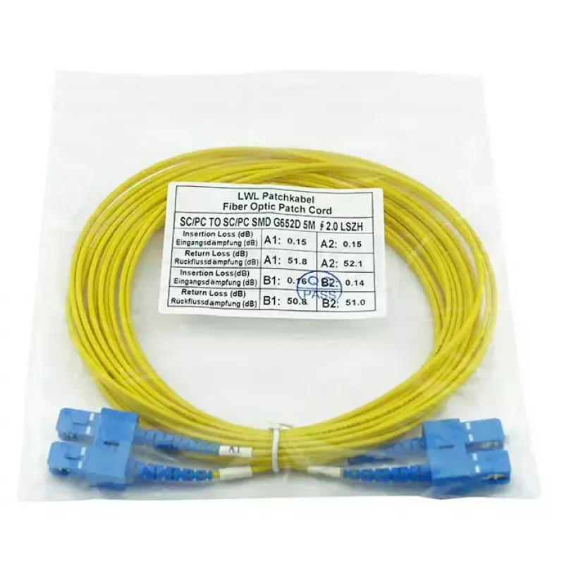 BlueOptics SFP3232BU2MK InfiniBand šviesolaidinis kabelis 2 m SC geltonas