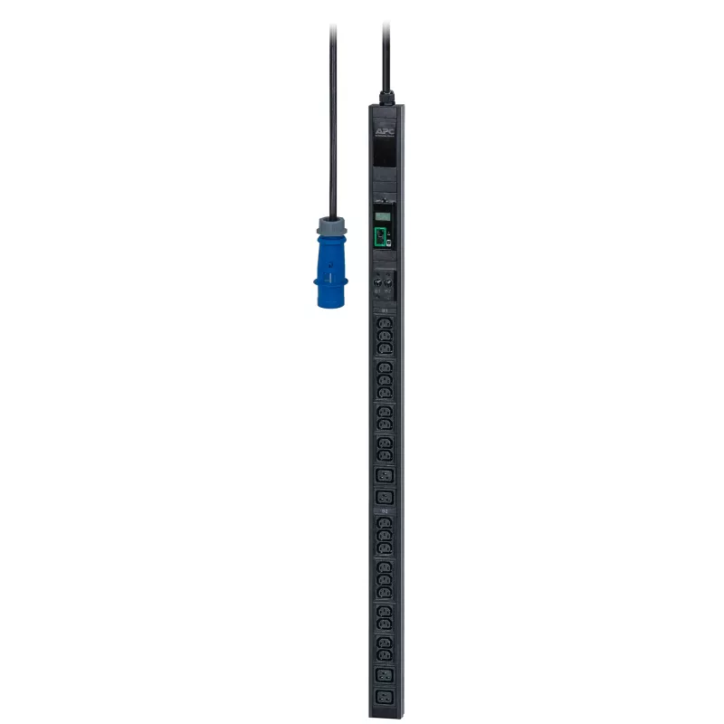 APC Easy Rack PDU, Metered, 0U, 1 fazė, 7,4 kW, 230 V, 32 A, 20 x C13 ir 4 x C19 lizdai, IEC60309 2P+E įvadas
