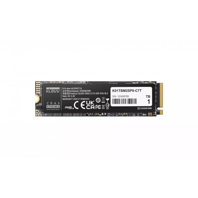SSD disk KLEVV 1 TB M.2 2280 PCIe Gen3 NVMe K01TBM2SP0-C7T