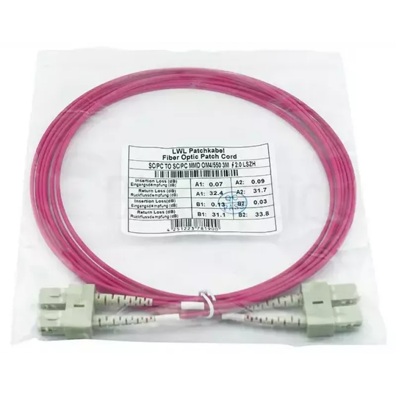 Skaidulinis optinis kabelis BlueOptics SFP3232FU0.5MK 0,5 m SC OM4
