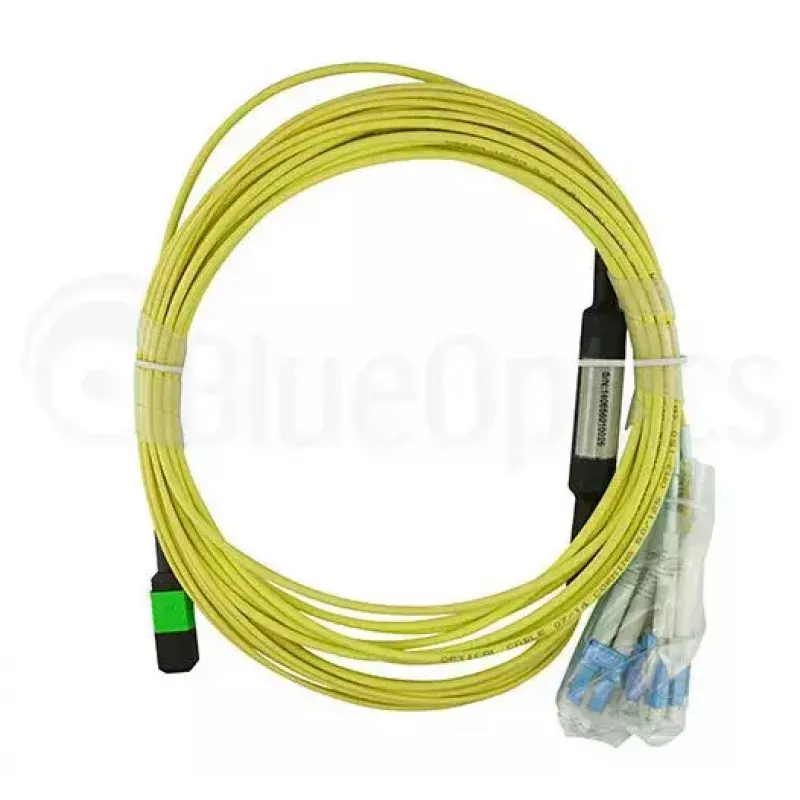 BlueOptics CBL-MPO12-4LC-SMF-5M-BO InfiniBand šviesolaidinis kabelis MPO 4x LC 5m