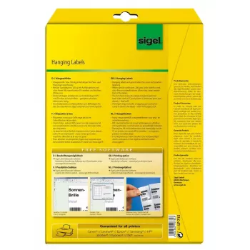 Nelipančios spausdintuvo etiketės Sigel LP715