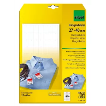 Nelipančios spausdintuvo etiketės Sigel LP715