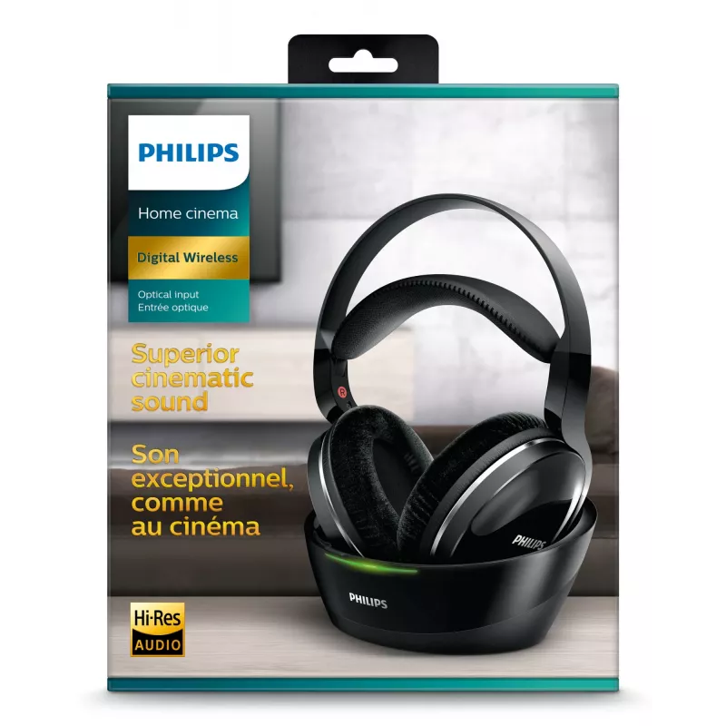 Philips SHD8850/12 ausinės / laisvų rankų įranga Belaidis Galvos lankelis Muzika Juoda