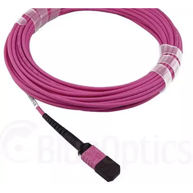 BlueOptics CBL-MPO12-4LC-OM4-15M-BO InfiniBand šviesolaidinis kabelis MPO 4x LC 15m