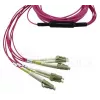 BlueOptics CBL-MPO12-4LC-OM4-15M-BO InfiniBand šviesolaidinis kabelis MPO 4x LC 15m