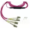 BlueOptics CBL-MPO12-4LC-OM4-15M-BO InfiniBand šviesolaidinis kabelis MPO 4x LC 15m