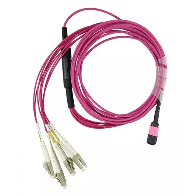 BlueOptics CBL-MPO12-4LC-OM4-15M-BO InfiniBand šviesolaidinis kabelis MPO 4x LC 15m