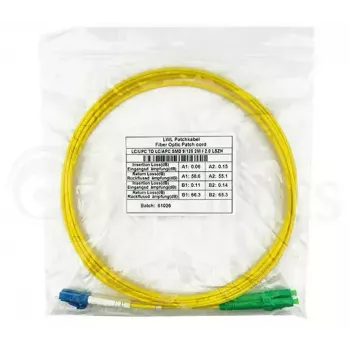 Šviesolaidinis kabelis BlueOptics SFP3131BU5MS LC G.657.A1 5 m Geltonas