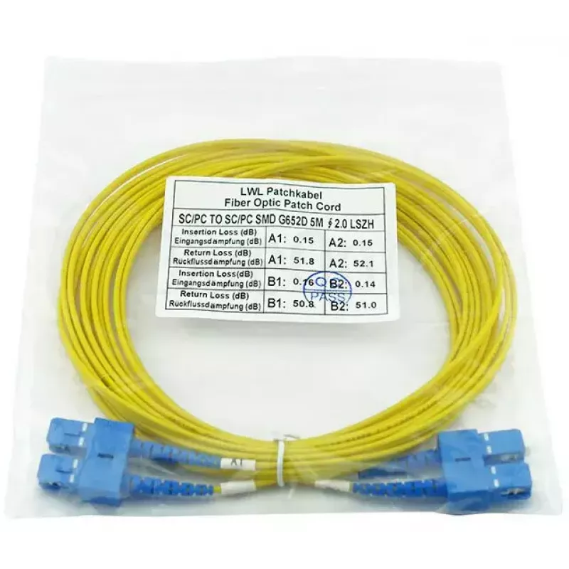 Šviesolaidinis kabelis BlueOptics CAB-SMF-SC-SC-1 1 m SC SC G.657.A1