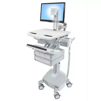 Multimedijos vežimėlis Ergotron StyleView aliuminio pilka balta