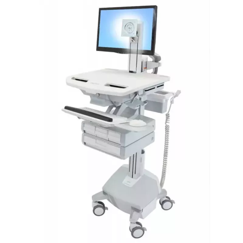 Multimedijos vežimėlis Ergotron StyleView aliuminio pilka balta