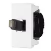 Kištukinis USB C lizdas Kindermann 7464000620 juoda balta