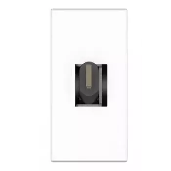 Kištukinis USB C lizdas Kindermann 7464000620 juoda balta