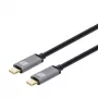 Techly USB 3.2 Gen 2 USB-C laidas, kištukas-kištukas, 1 m, juodas