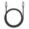 Techly USB 3.2 Gen 2 USB-C laidas, kištukas-kištukas, 1 m, juodas
