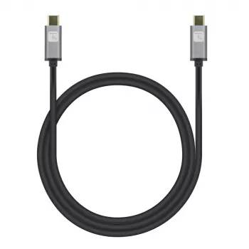 Techly USB 3.2 Gen 2 USB-C laidas, kištukas-kištukas, 1 m, juodas