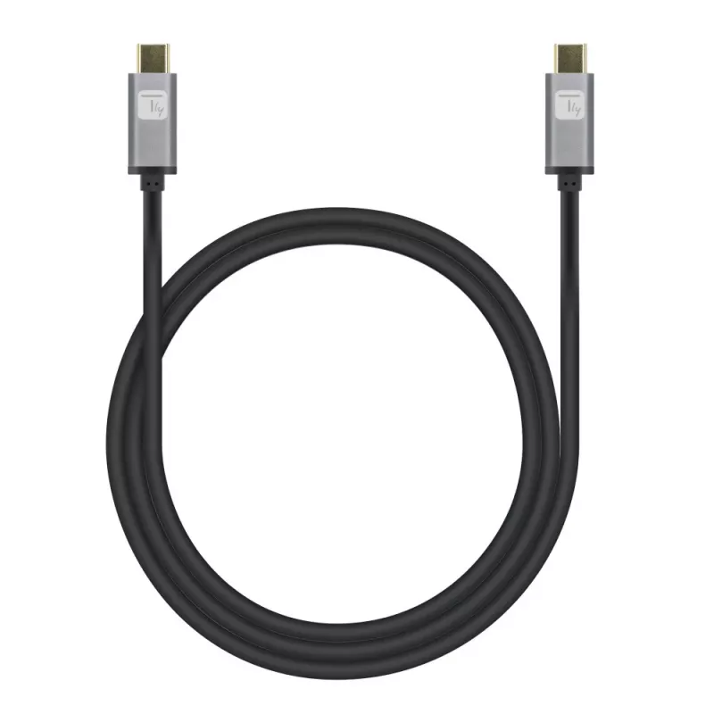 Techly USB 3.2 Gen 2 USB-C laidas, kištukas-kištukas, 1 m, juodas