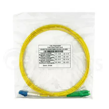 Skaidulinis optinis kabelis BlueOptics SFP3131BU0.5MS LC G.657.A1 0,5 m Geltonas