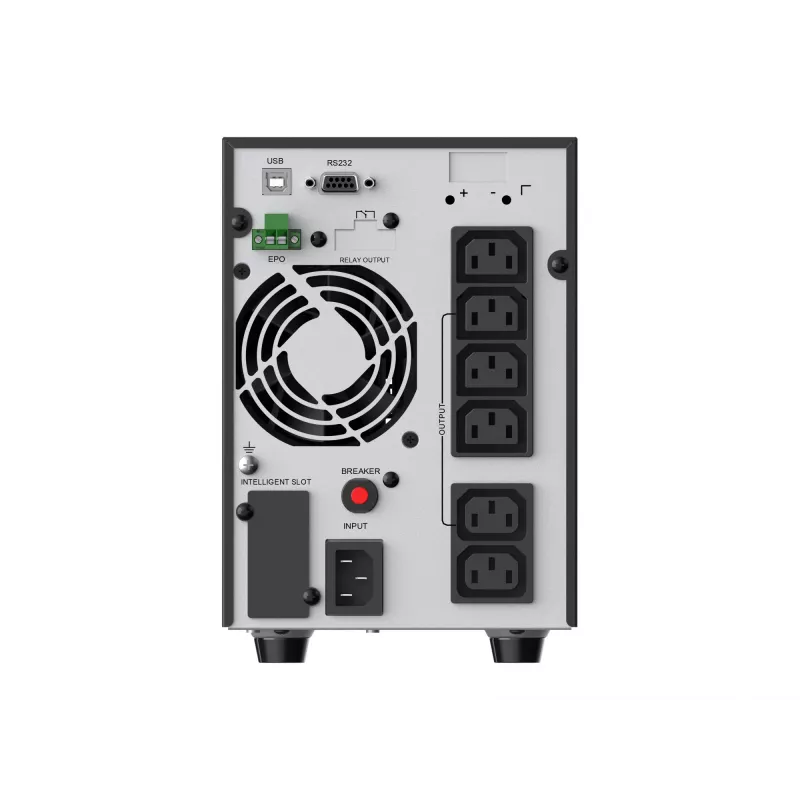 Conceptronic ZEUS52E2K 2000VA 1800W Online Tower UPS, IEC, dviguba konversija (Online), 2 kVA, 1800 W, sinusinė banga, 220 V, 240 V
