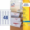 Lipnios etiketės Avery J4791-25 Užapvalintas stačiakampis