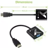 Techly laido adapteris keitiklis HDMI į VGA su garso lizdu